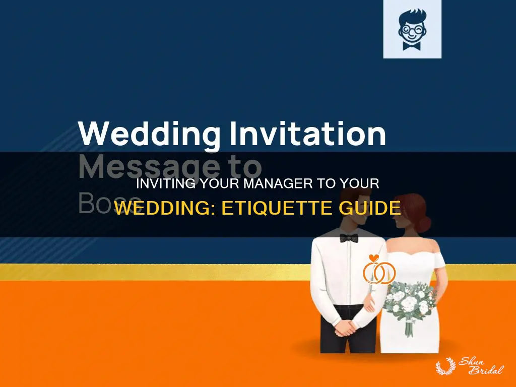 how to invite manager for wedding