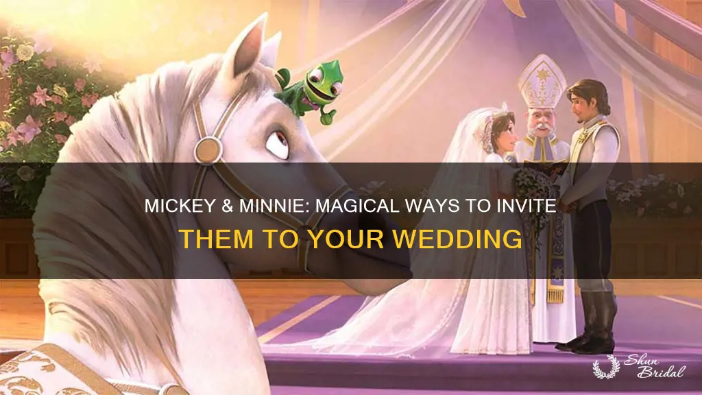 how to invite mickey and minnie to your wedding