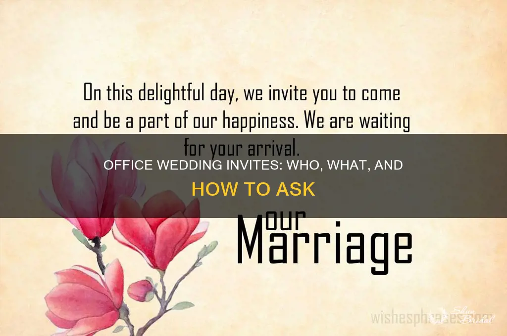 how to invite office team for wedding