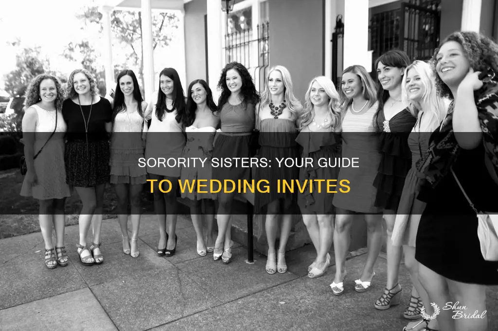 how to invite old sorority sister to wedding