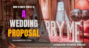 Planning a Wedding Proposal: Who to Invite and How