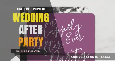 Guide to Inviting Guests to Your Wedding After-Party