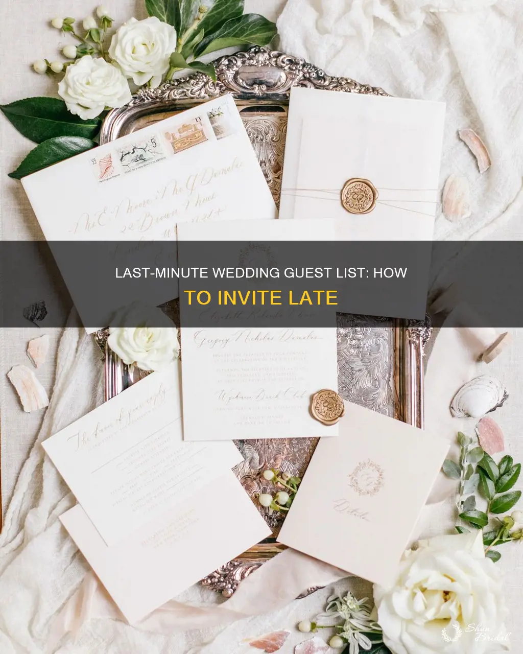 how to invite people to your wedding late