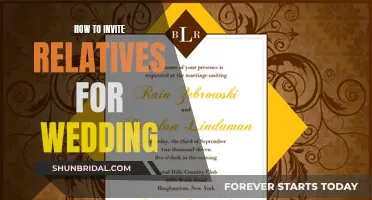 Planning a Wedding: Inviting Relatives with Warmth