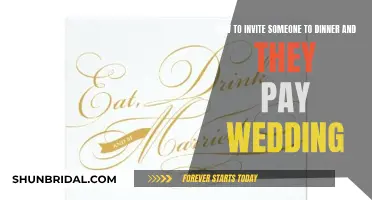 Dinner Invites with a Wedding Twist: Who Pays?