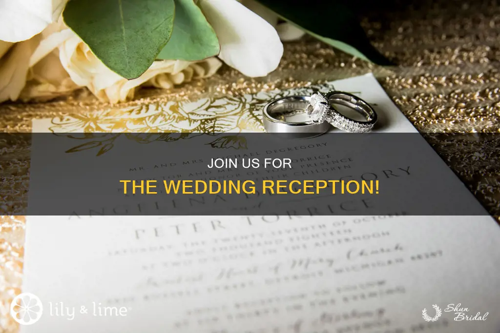 how to invite someone to just the wedding reception