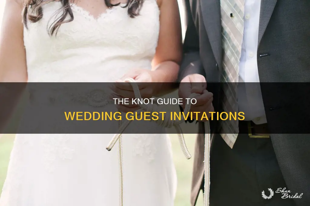 how to invite wedding guests via the knot