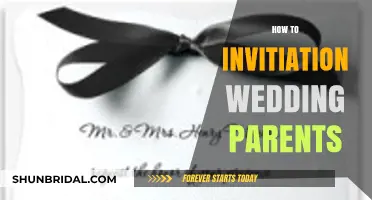 How to Gracefully Invite Parents to Your Wedding Celebration