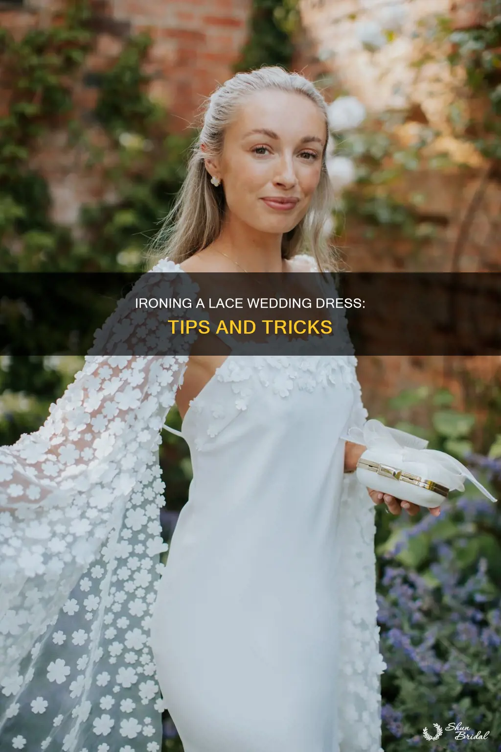 how to iron a lace wedding dress