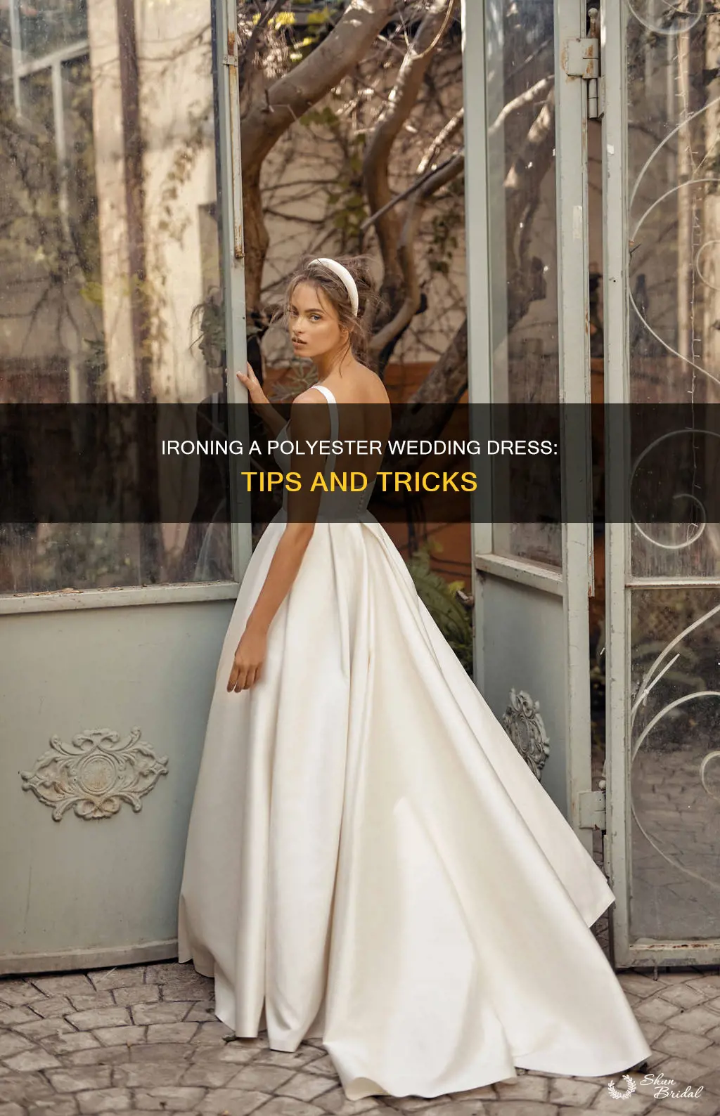 how to iron a polyester wedding dress
