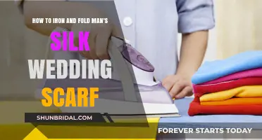 Mastering the Art of Ironing and Folding Men's Silk Wedding Scarves