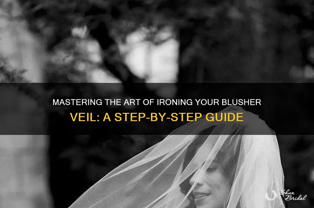 how to iron blusher veil
