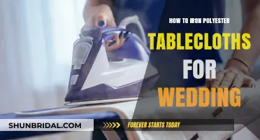 Perfectly Pressed Polyester: Ironing Tips for Wedding Tablecloths