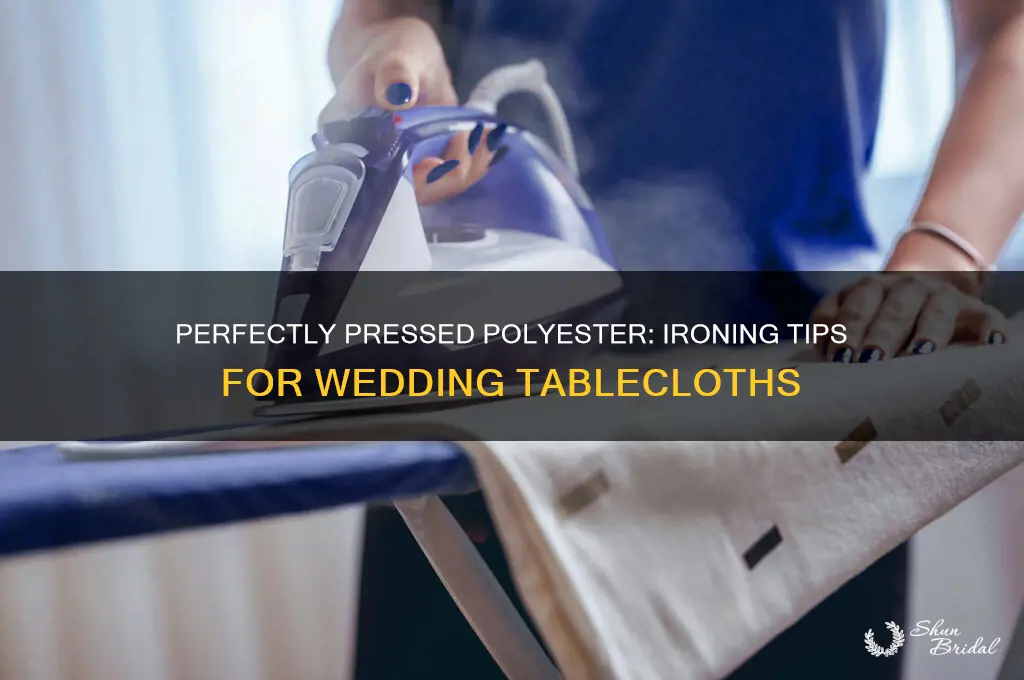 how to iron polyester tablecloths for wedding