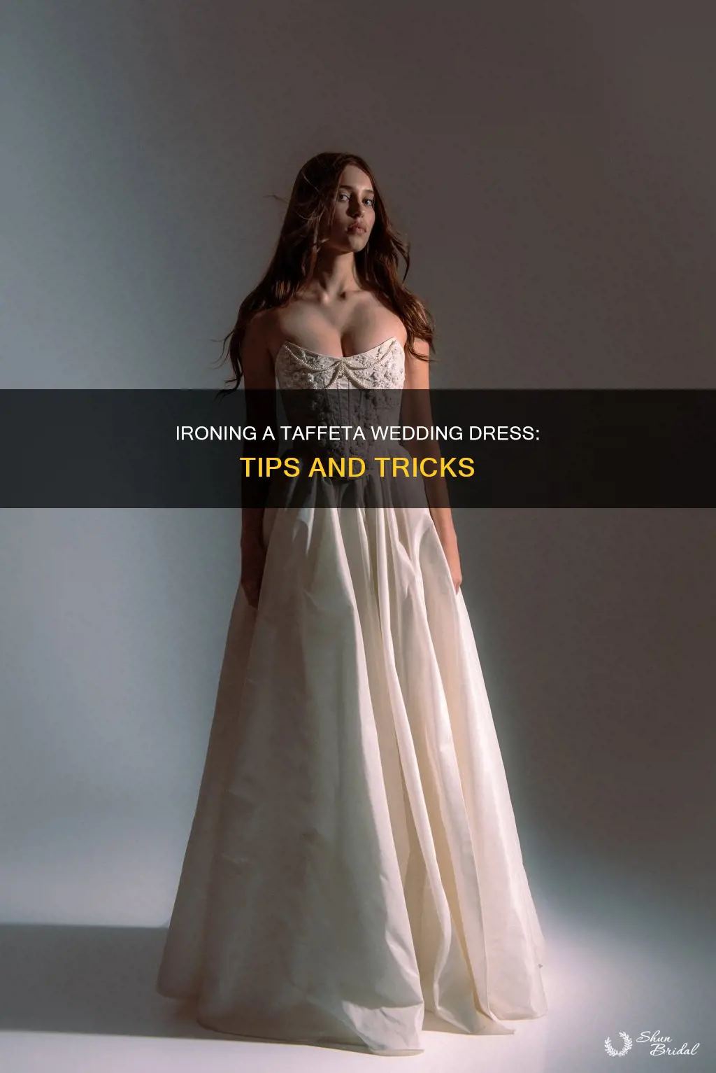 how to iron taffeta wedding dress
