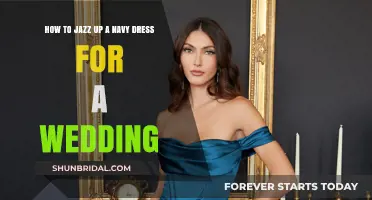 Jazzing Up a Navy Dress for Your Wedding Day