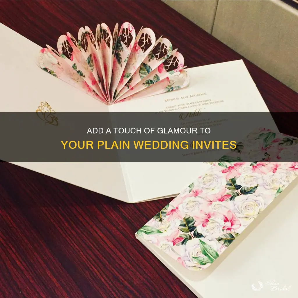 how to jazz up plain wedding invitations