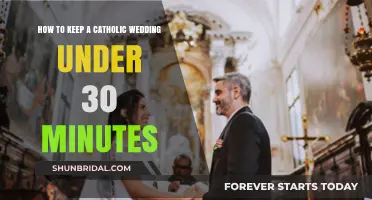 Quick Catholic Wedding: Tips for a 30-Minute Sacred Ceremony