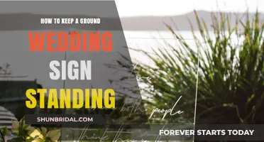 Sturdy Ground Wedding Sign Tips: Keep Your Message Standing Strong