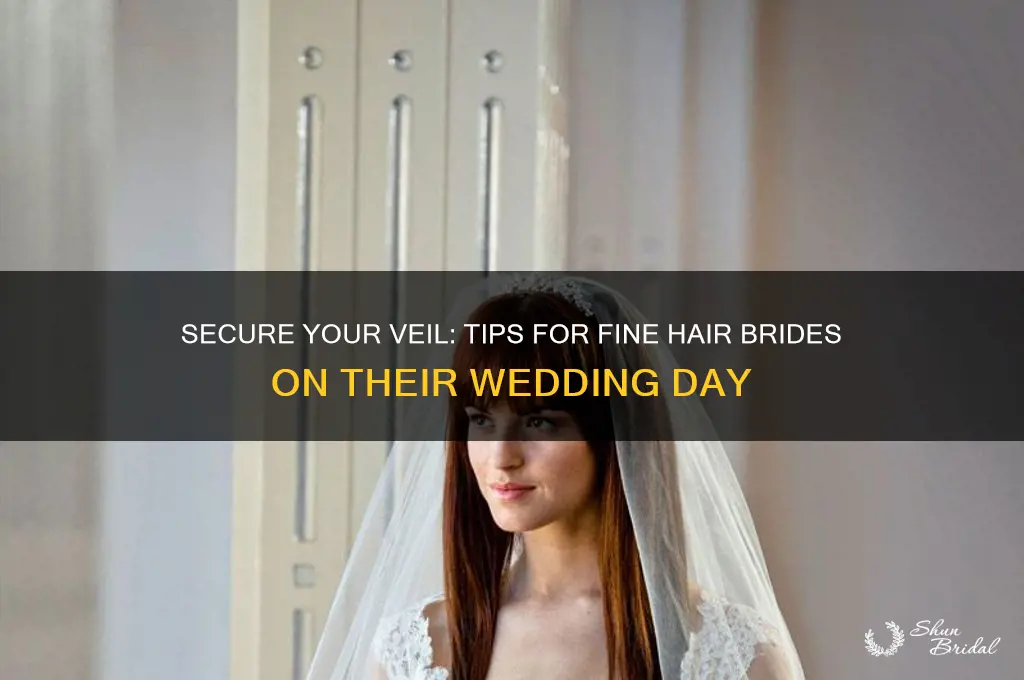 how to keep a veil in fine hair