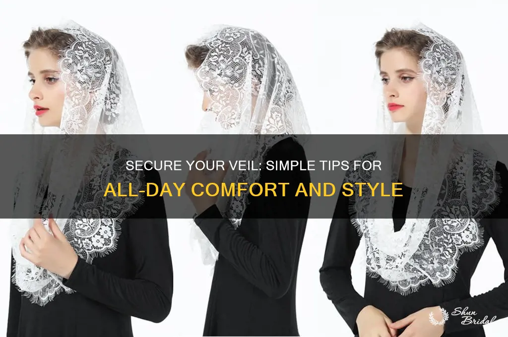 how to keep a veil on your head