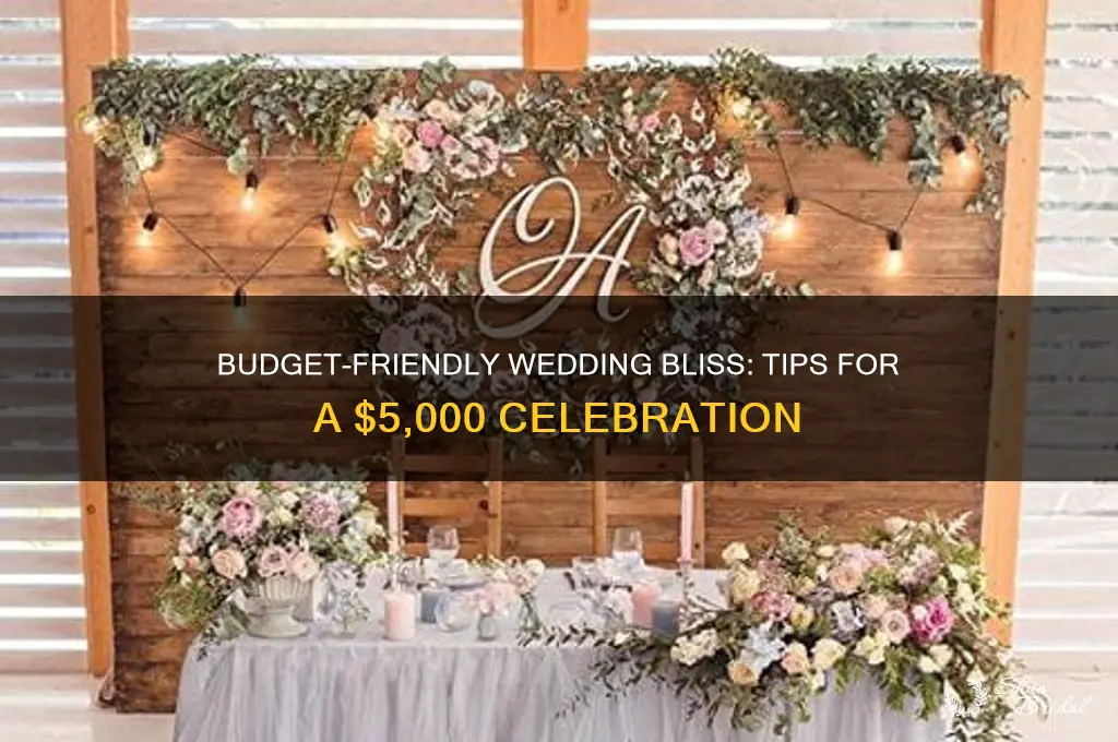 how to keep a wedding at 5000