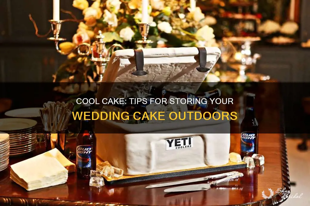 how to keep a wedding cake cool outside