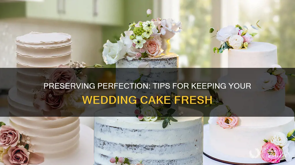 how to keep a wedding cake fresh before the wedding