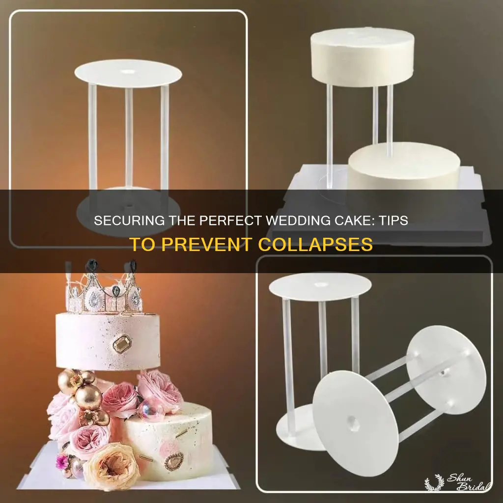 how to keep a wedding cake from falling