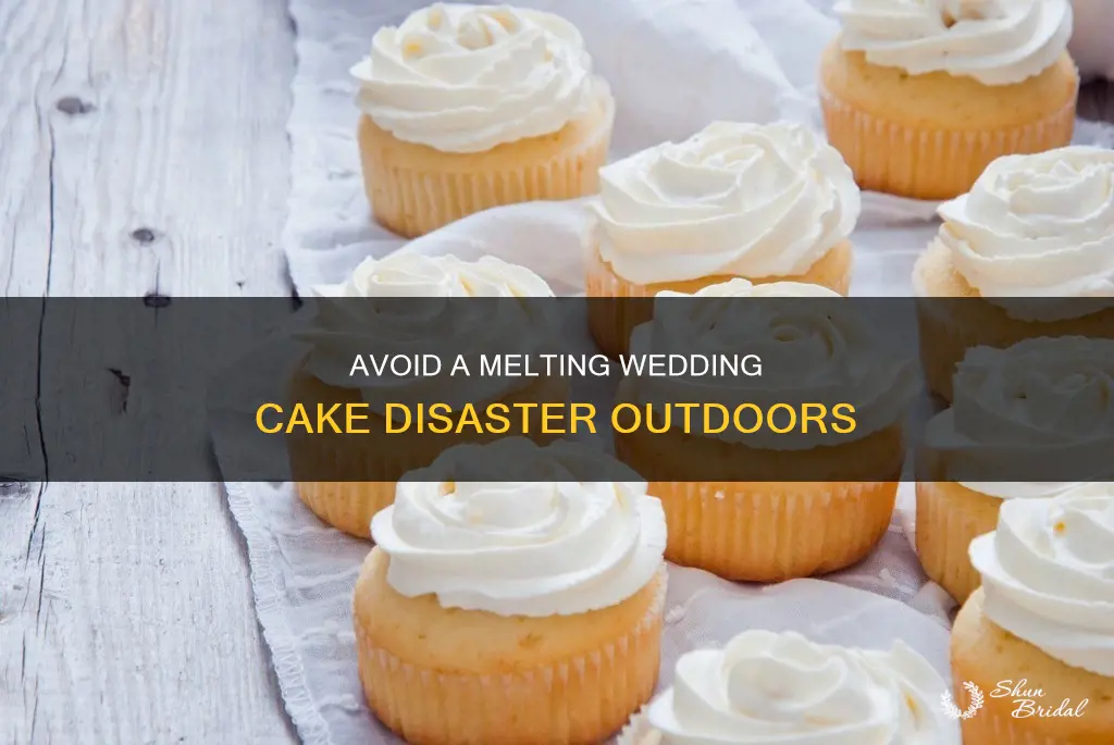 how to keep a wedding cake from melting outside