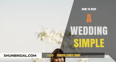 Simple Wedding Bliss: Tips for an Elegant, Stress-Free Celebration