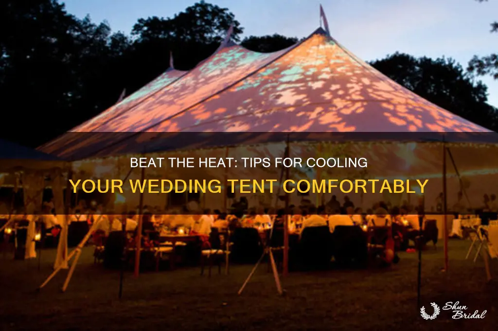 how to keep a wedding tent cool