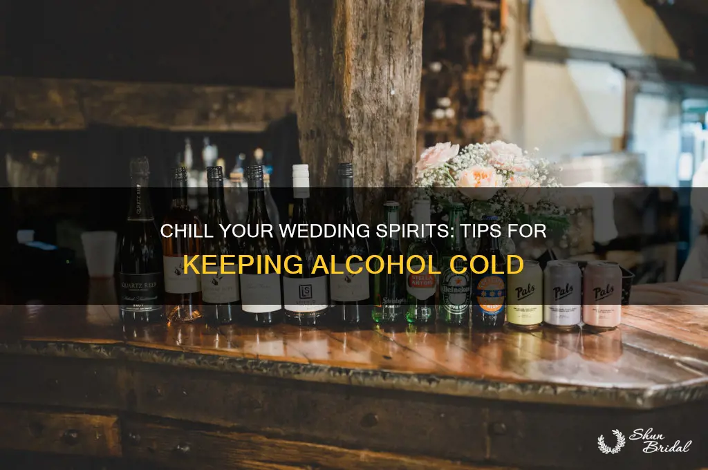how to keep alcohol cold before a wedding