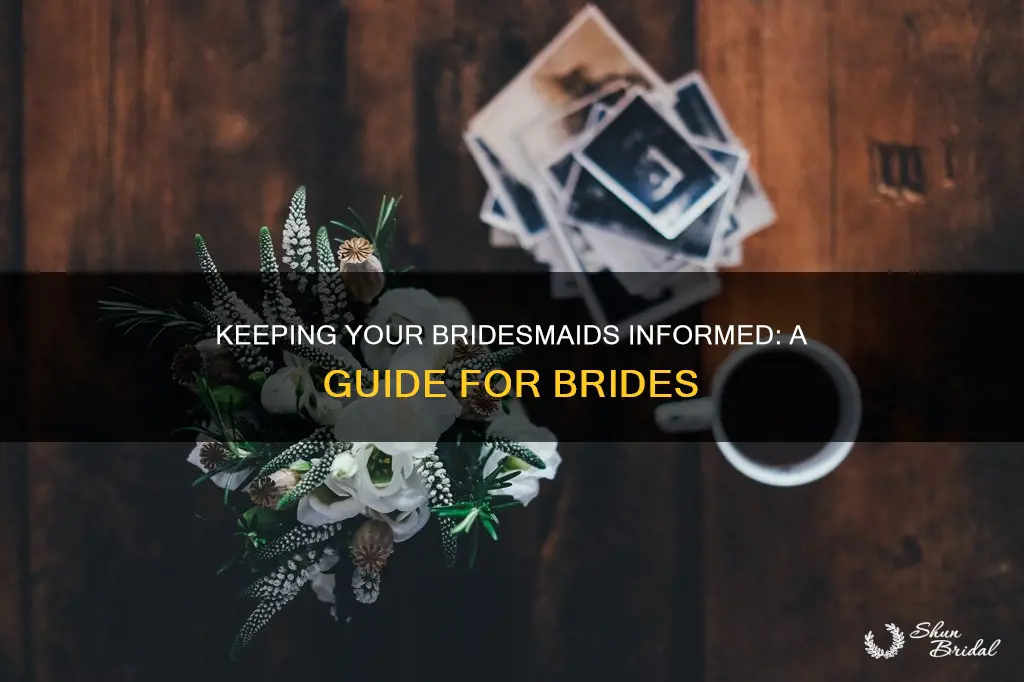 how to keep bridesmaids informed