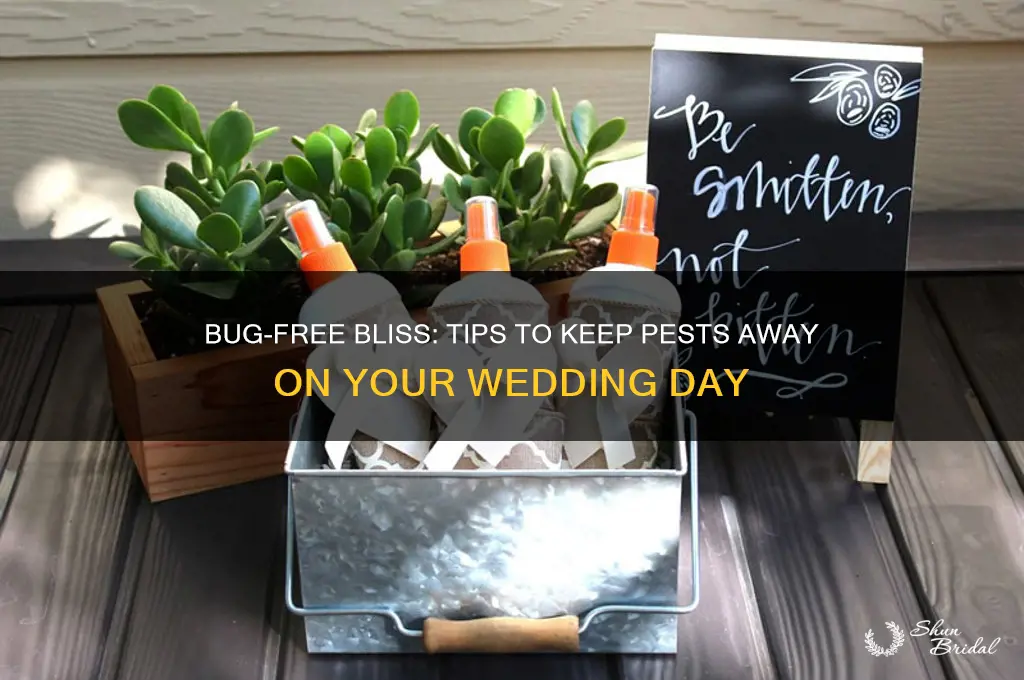 how to keep bugs away at a wedding
