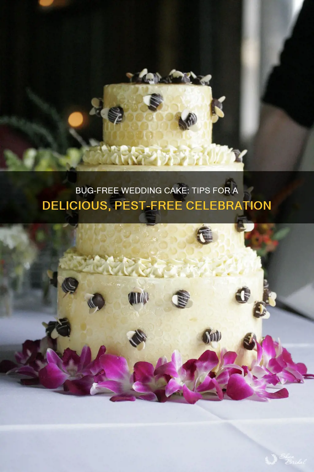 how to keep bugs off wedding cake