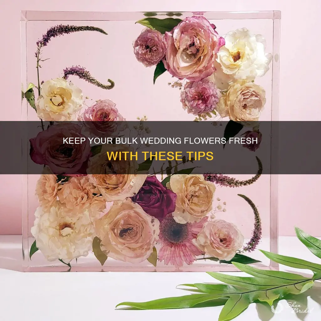 how to keep bulk flowers fresh for wedding