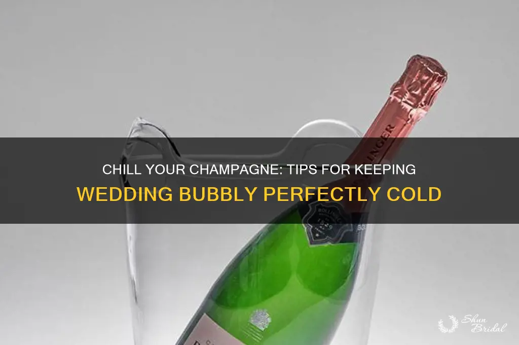 how to keep champagne cold at wedding