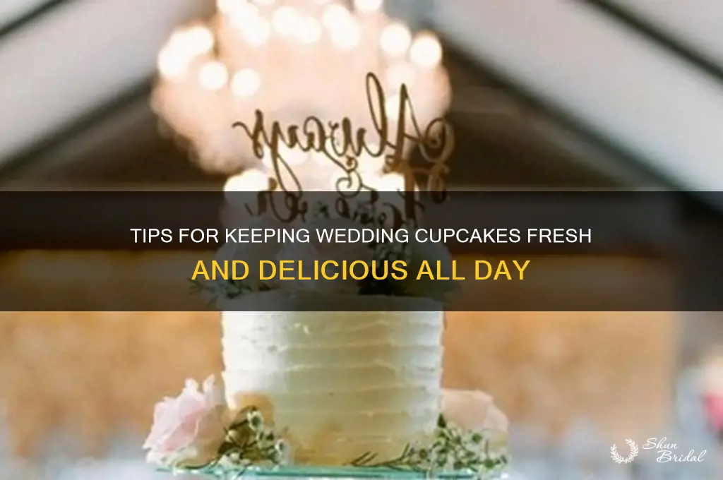 how to keep cupcakes fresh during a wedding