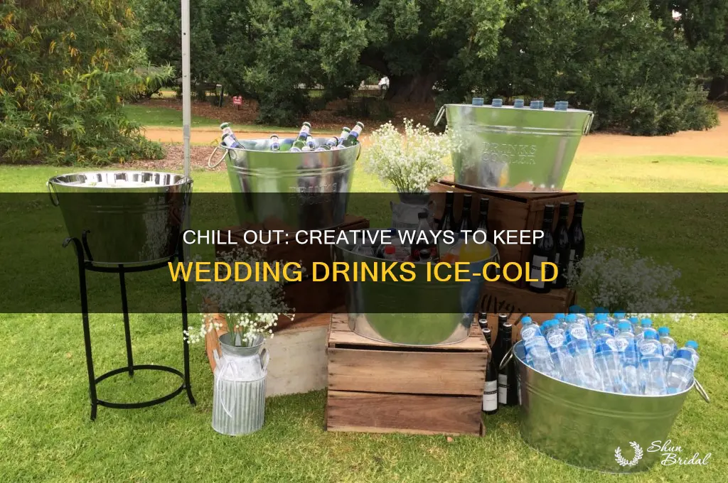 how to keep drinks cold at a wedding