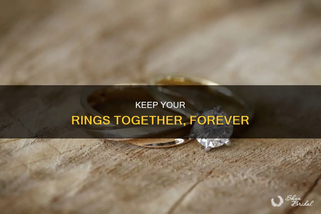 how to keep engagement and wedding bands together without soldering