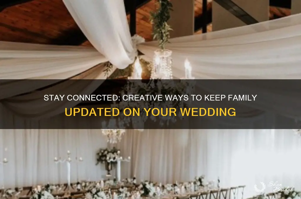 how to keep family updated with wedding