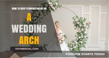 Keep Wedding Arch Flowers Fresh with These Tips