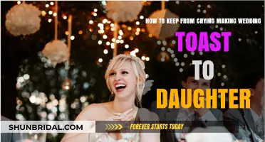 Mastering Emotions: Delivering a Tear-Free Wedding Toast to Your Daughter