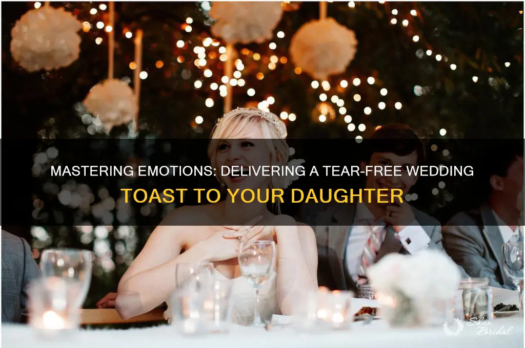 how to keep from crying making wedding toast to daughter