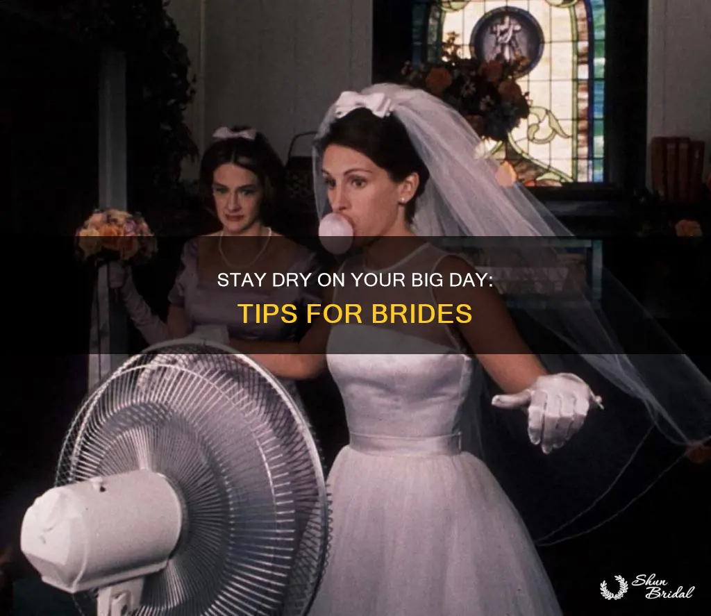 how to keep from sweating under wedding dress