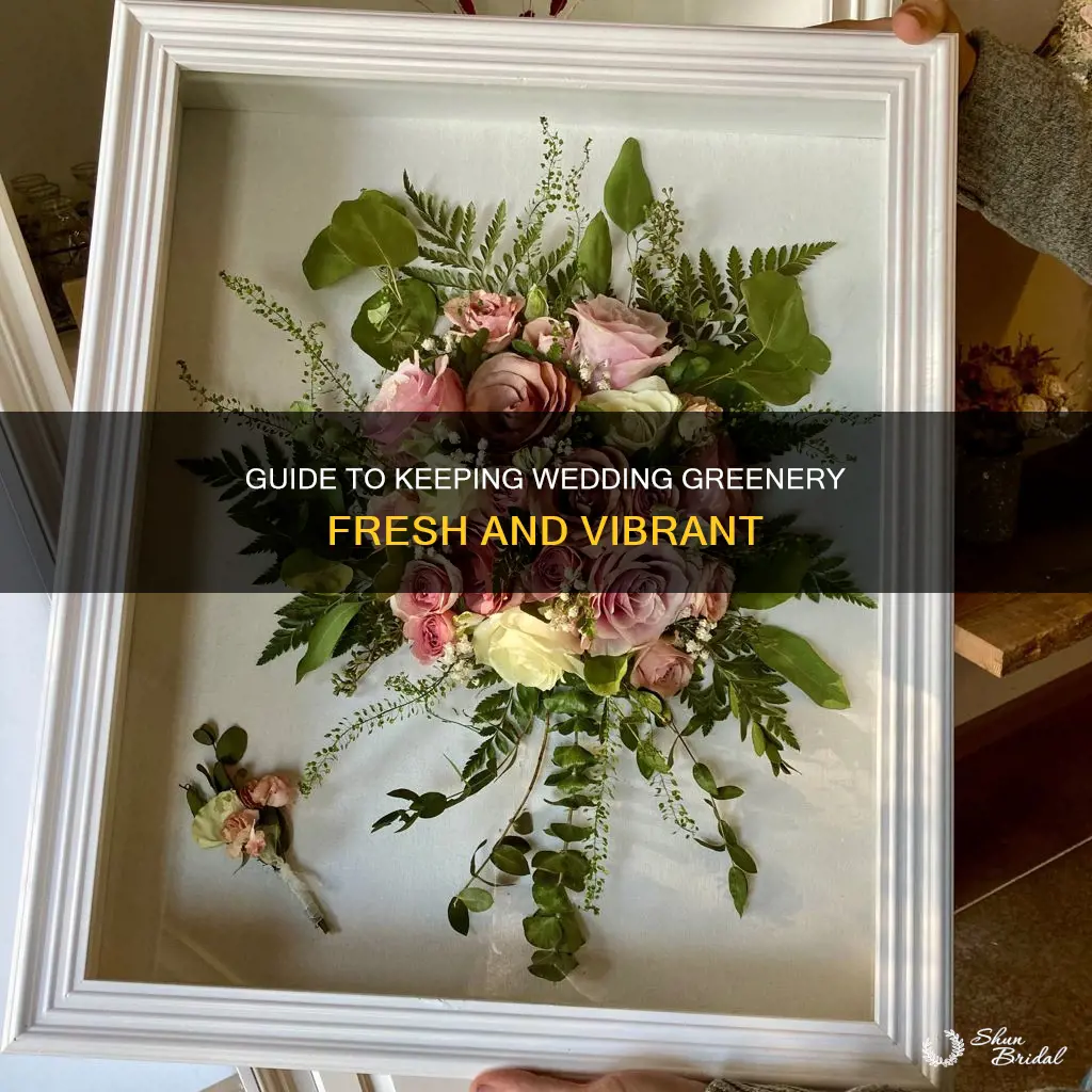 how to keep greenery fresh for wedding