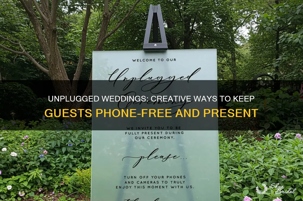 how to keep people off their phones at weddings