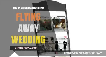 Prevent Wedding Program Mishaps: Tips to Keep Them in Place