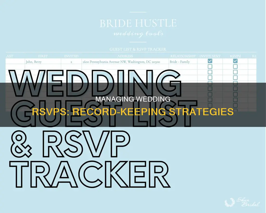 how to keep record of rsvps for wedding invites